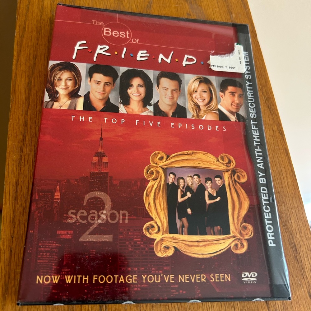 NWT Friends DVD Season 2 Jennifer Aniston Matthew Perry, chandler friends dvd